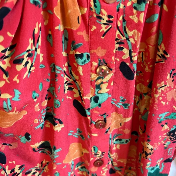 Bayla Jane Floral Silk Blouse for Anthropologie - Picture 4 of 8